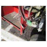 Graco paint sprayer mounted to a wo...