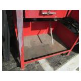 Graco paint sprayer mounted to a wo...