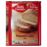 CT 4 - Betty Crocker Pound Cake Mix 16 Oz - 6 Total Boxes