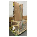^Masonite Providence 36 in. x 80 in. 7 Panel Right-Hand Inswing 1/4 Lite Center Arch Primed White Steel Prehung Front Door Msrp $786.00