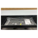 ^Husky 96 in. W x 24 in. D 9-Drawer Heavy-Duty Mobile Workbench with Stainless Steel Top in Matte Black Msrp $1,449.99