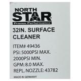 ^ NorthStar Pressure Washer Surface Cleaner, 32in. Dia., 5000 PSI, 8 GPM #49436 Msrp $1,299.99