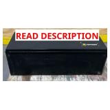 ^ Northern Tool + Equipment Underbody Truck Toolbox with Drop Door, 48in. x 17in. x 18in., Steel, Gloss Black, T-Handle Latches #52160 Msrp $439.99