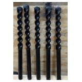AEG Rotary Hammer Drill Bit Dia. 1" L 13" lot of 5
