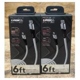 TrendLogicElite 6ft IPhone To USB-C Cable lot of 6