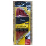 Titan Extra Long SAE Ball End Hex Key Set 13 Pc 05145