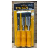 TOLSEN 3Pcs Wood Chisel Set 05147.21