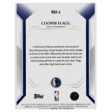 2026 Topps Collectors Kit #NBA-6 Cooper Flagg Wave Parallel Rookie Card