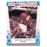 1989 Fleer Sticker #3 Michael Jordan Basketball Card