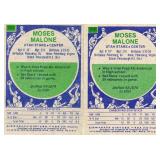 Lot of Two 1975 topps #254 Moses Malone Rookie Cards