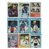 Lot Of 9 Vintage Hockey Cards Including  1978-79 Topps Don Murdoch #11, 1974-75 Topps #208 Ron Duguay, and More!
