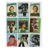 Lot Of 9 Vintage Minnesota North Stars Hockey Cards Including 1979 Topps #151 Kris Manery, 1978-79 Topps Nick Beverly #111, and More!