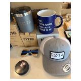 SOTA RTIC Promo Gift Lot Cooler Backpack Tumblers Hat Mug Bow Tie