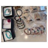 Mixed Jewelry Gift Lot Necklaces Bracelets Zen Garden Tins Bulk