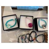 Mixed Jewelry Gift Lot Necklaces Bracelets Zen Garden Tins Bulk
