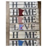 ArtMinds Minnesota Wood Wall Plaque Signs Rustic Home Decor Lot