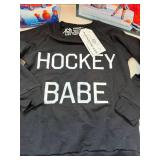 Portage And Main Hockey Babe 5/6T Sweatshirt + 2 Hockey Books Set