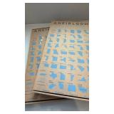 AHeirloom Minnesota State Shaped Bamboo Cutting Board w/ Box Lot of 3