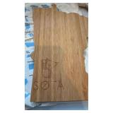 American Heirloom Minnesota State Cutting Boards Bamboo w/ Bag Lot of 6