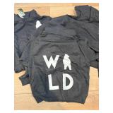 10 Youth Wild Bear Graphic Hoodies Gray S-M-L Pullover Lot VG