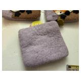 Wild Woolies Baby Fox Felted Wool Coin Purse Lot of 7 NWT