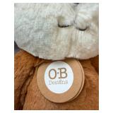 4 New O.B Designs Fox Plush Stuffed Animal Brown Cream 12in Tagged