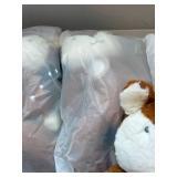 4 New O.B Designs Fox Plush Stuffed Animal Brown Cream 12in Tagged