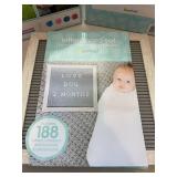 Pearhead Baby Keepsake Lot Letterboard Set & Gender Reveal Balloon Kit