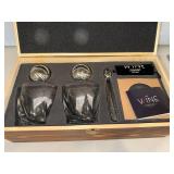The Wine Savant Whiskey Glasses & Rocks Set New in Box
