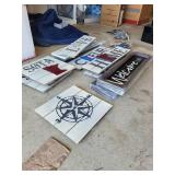 Rustic Wood Letter Signs with Minnesota State Cutouts - Love, Home, Welcome-ish