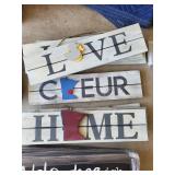 Rustic Wood Letter Signs with Minnesota State Cutouts - Love, Home, Welcome-ish
