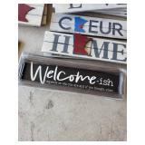 Rustic Wood Letter Signs with Minnesota State Cutouts - Love, Home, Welcome-ish