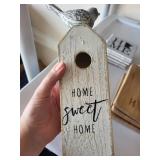 set of coasters and 3 small cheese boards - Home Sweet Home Sign Set