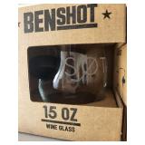BenShot 15 OZ Wine Glasses - Handmade in the USA 8ct