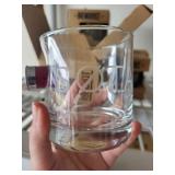 BenShot 11 oz Rocks Glass With Real 12 Gauge Shell Bullet - Handmade in USA 4ct