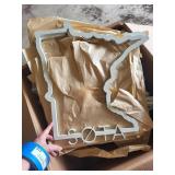 Decorative Wall Letters SOTA with State Outline Frames - Sign Set bulk