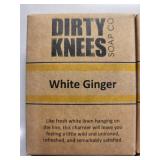 Dirty Knees Soap Co. White Ginger Soap Bar - Handcrafted 4.2 oz 6ct