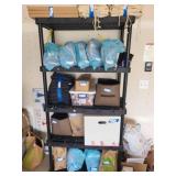 Two Plastic Shelving Units black