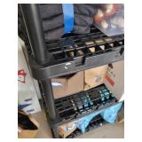 Two Plastic Shelving Units black