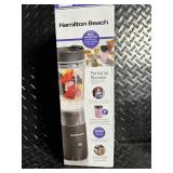 Hamilton Beach Personal Blender with 14 oz Jar & Travel Lid - Open Box, Not Sealed