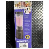 Hamilton Beach Personal Blender with 14 oz Jar & Travel Lid - Open Box, Not Sealed