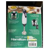 Hamilton Beach 2-Speed Hand Blender Open Box with 3 Attachments