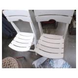 2 folding Chairs, table, sleeping bag and Picnic table cover