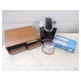 Keurig Coffee Maker, VHS Tapes with case, 2 Helping Handles