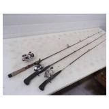 3 Fishing Rods and Reels
