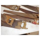 Lot of Vintage Hand Saws