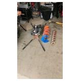 Two-Man Post Auger with 6" and 10" Auger Bits