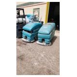 Lot of (2) Tennant 5680 Walk-Behind Floor Scrubbers (for parts only)