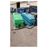 Lot of (2) Tennant 5680 Walk-Behind Floor Scrubbers (for parts only)