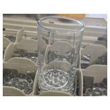 Libbey Bubble Base Tumblers w/Tray